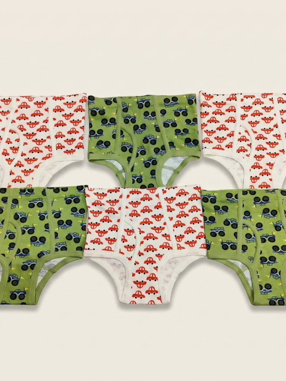 Cars 2 Size M - Cotton Boys Monster Truck Red Cars Briefs Underwear Pack